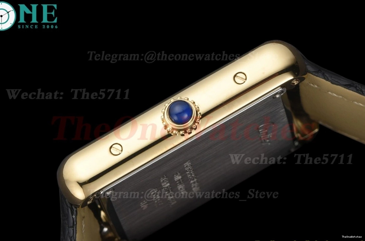 DRF Solo Dial White YG Tank Quartz 24.4mm LE 0301